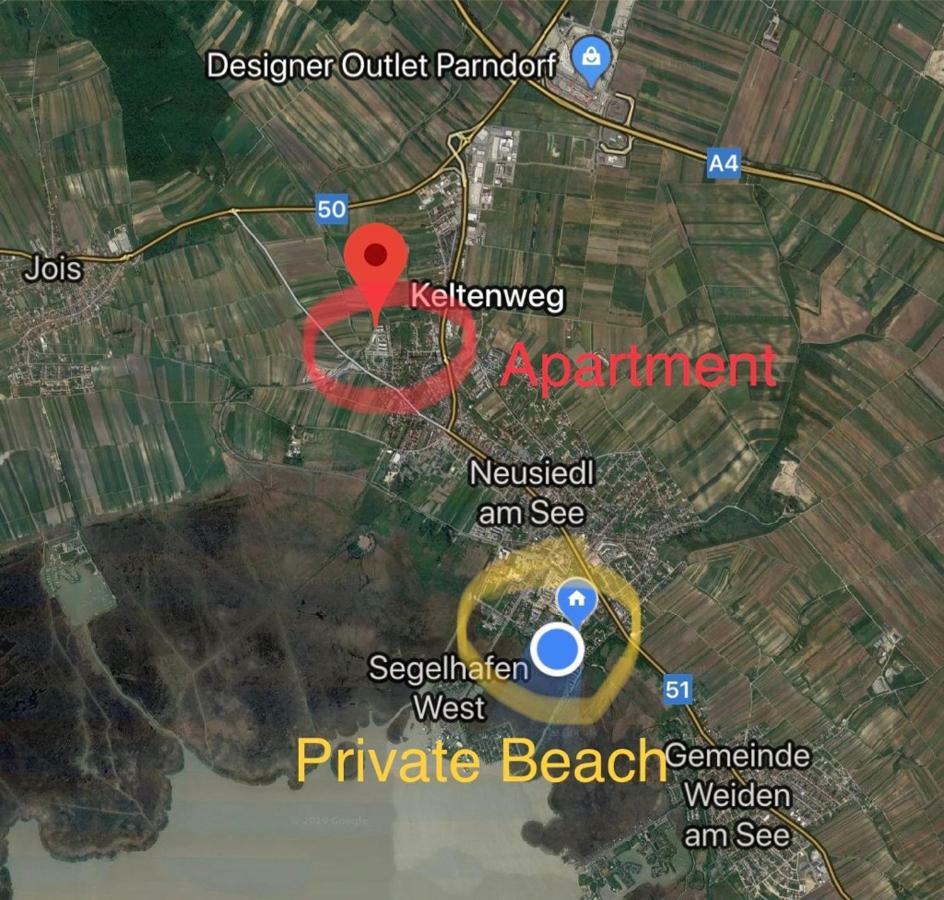 25H Garden Apartment Plus Private Beach Neusiedl am See Eksteriør bilde
